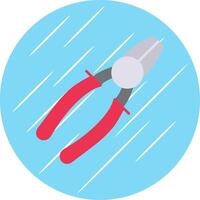 Wire Cutters Flat Blue Circle Icon vector