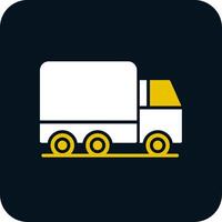 Truck Glyph Two Color Icon vector