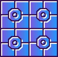 Floor Tiles Gradient Filled Icon vector