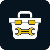 Toolbox Glyph Two Color Icon vector