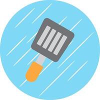 Spatula Flat Blue Circle Icon vector