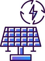 Renewable Energy Gradient Filled Icon vector