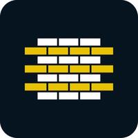 Brick Wall Glyph Two Color Icon vector