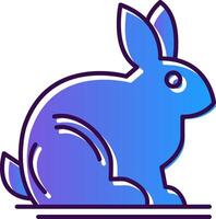 Animals Gradient Filled Icon vector