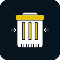 Waste Reduction Glyph Two Color Icon vector