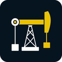 Fossil Fuel Glyph Two Color Icon vector