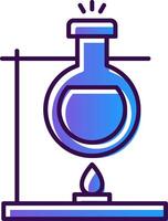 Bunsen Burner Gradient Filled Icon vector