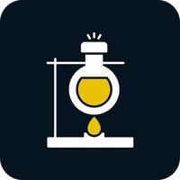 Bunsen Burner Glyph Two Color Icon vector