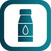 Water Bottles Glyph Gradient Round Corner Icon vector