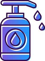 Lotion Gradient Filled Icon vector