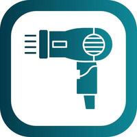 Hairdryer Glyph Gradient Round Corner Icon vector