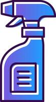 Cleaning Spray Gradient Filled Icon vector