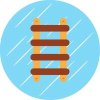 Stepladder Flat Blue Circle Icon vector