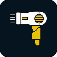 Hairdryer Glyph Two Color Icon vector