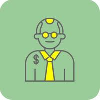 Judge Filled Yellow Icon vector