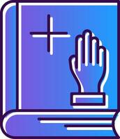 Oath Gradient Filled Icon vector