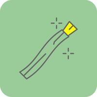 Miswak Filled Yellow Icon vector