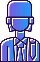 Lawyer Gradient Filled Icon vector