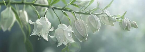 White bell flower photo