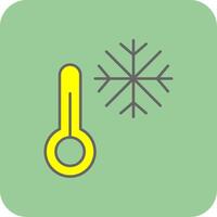 Cold Filled Yellow Icon vector