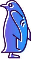 Penguin Gradient Filled Icon vector