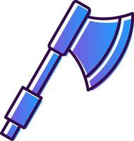 Axe Gradient Filled Icon vector