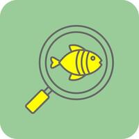 Zoology Filled Yellow Icon vector