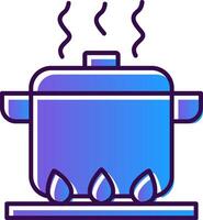 Boiling Gradient Filled Icon vector