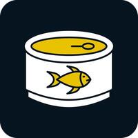 Tuna Glyph Two Color Icon vector