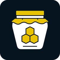 Honey Glyph Two Color Icon vector