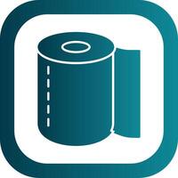 Toilet Roll Glyph Gradient Round Corner Icon vector