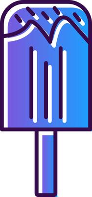 Ice Cream Gradient Filled Icon