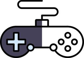 Controllers Filled Half Cut Icon vector