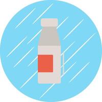 Milk Bottle Flat Blue Circle Icon vector