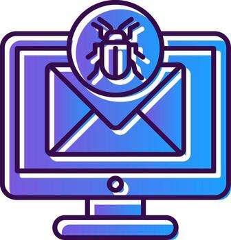 depurar degradado lleno icono vector