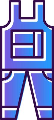 Overalls Gradient Filled Icon