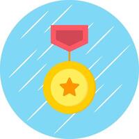 Winning Flat Blue Circle Icon vector