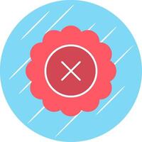 Reject Flat Blue Circle Icon vector