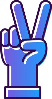 Peace Gradient Filled Icon