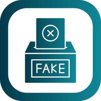 Fake Glyph Gradient Round Corner Icon vector
