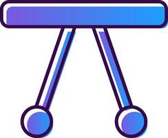 Swinging Cradle Gradient Filled Icon vector