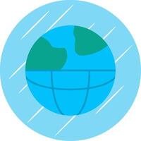 Geophysics Flat Blue Circle Icon vector
