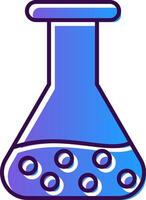 Beaker Gradient Filled Icon vector