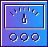 Voltage Indicator Gradient Filled Icon vector