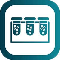 Test tube Glyph Gradient Round Corner Icon vector