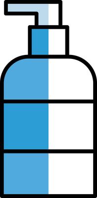Liquid Soap Filled Half Cut Icon