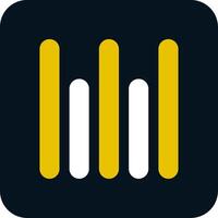 Vertical Align Bottom Glyph Two Color Icon vector