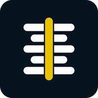 Center Align Glyph Two Color Icon vector