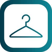 Cloth Hanger Glyph Gradient Round Corner Icon vector