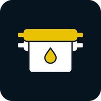 Offset Glyph Two Color Icon vector